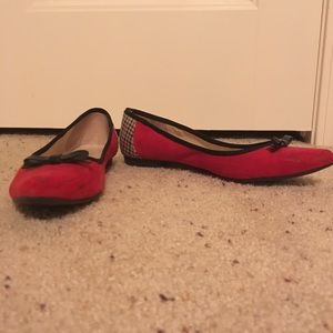 Red & Houndstooth Flats